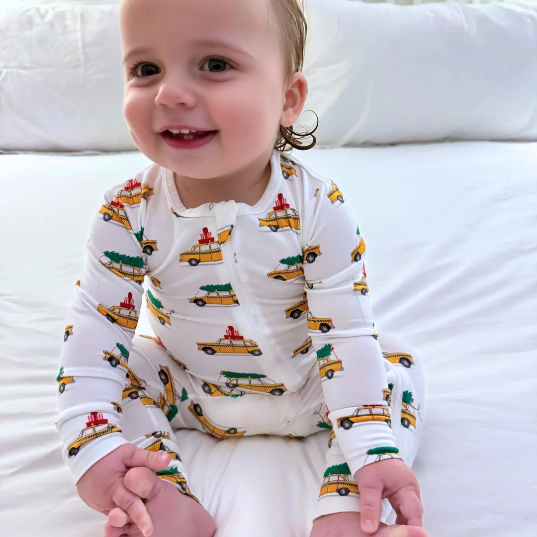 Zippered Romper in Christmas In New York