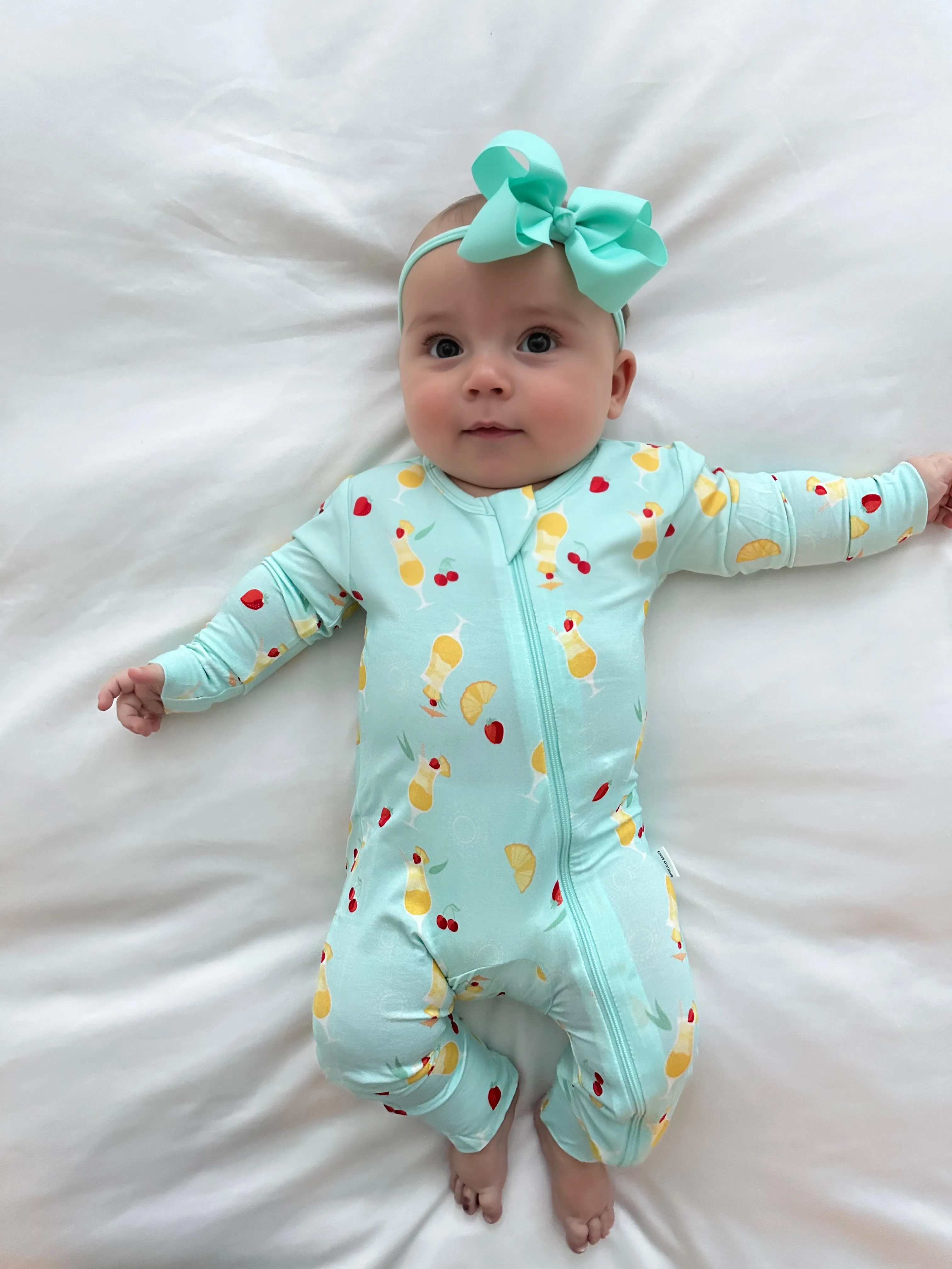 Zippered Romper in Miami Vice