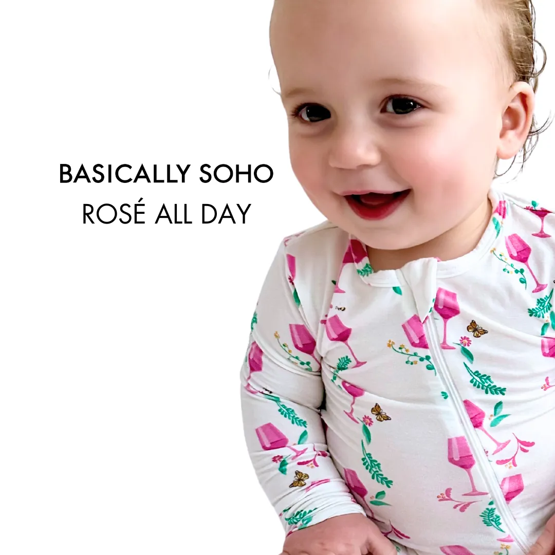 Zippered Romper in Rosé