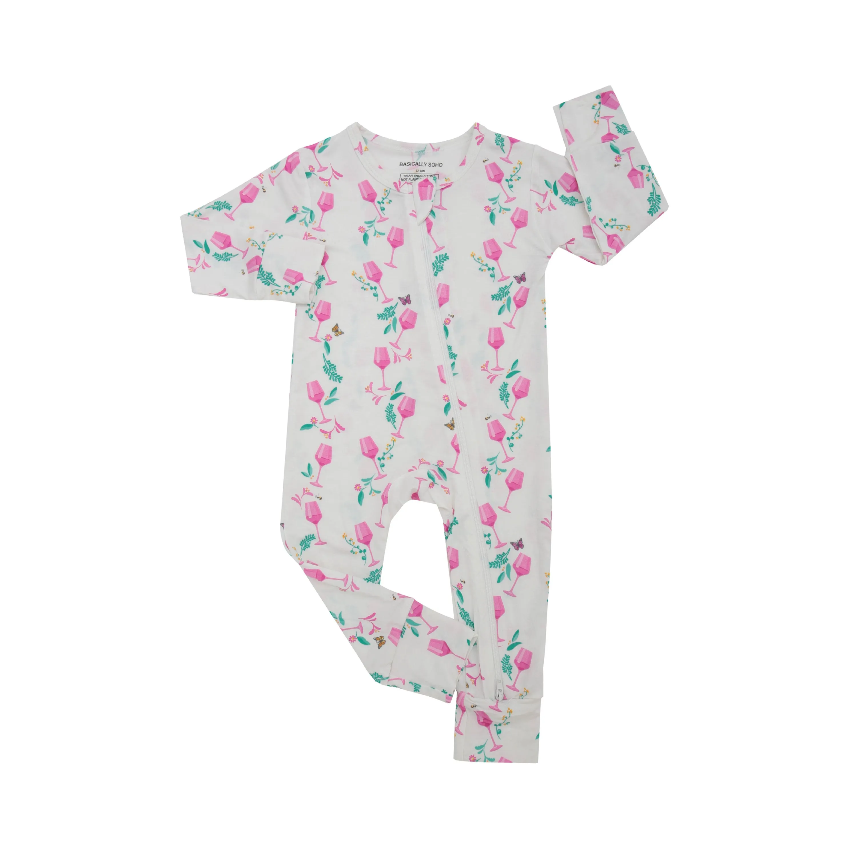 Zippered Romper in Rosé