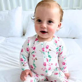 Zippered Romper in Rosé